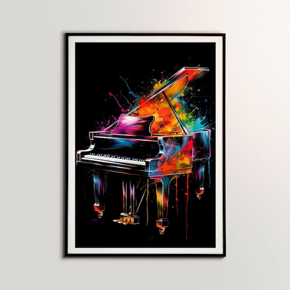 Piano Musical Instrument Studio Decor Art Print
