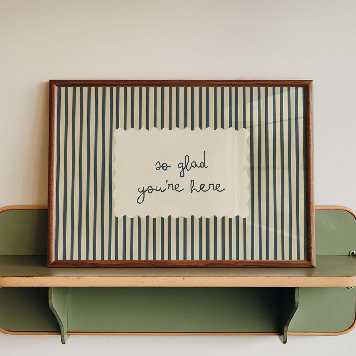 So Glad You’re Here Minimalist Quote Poster