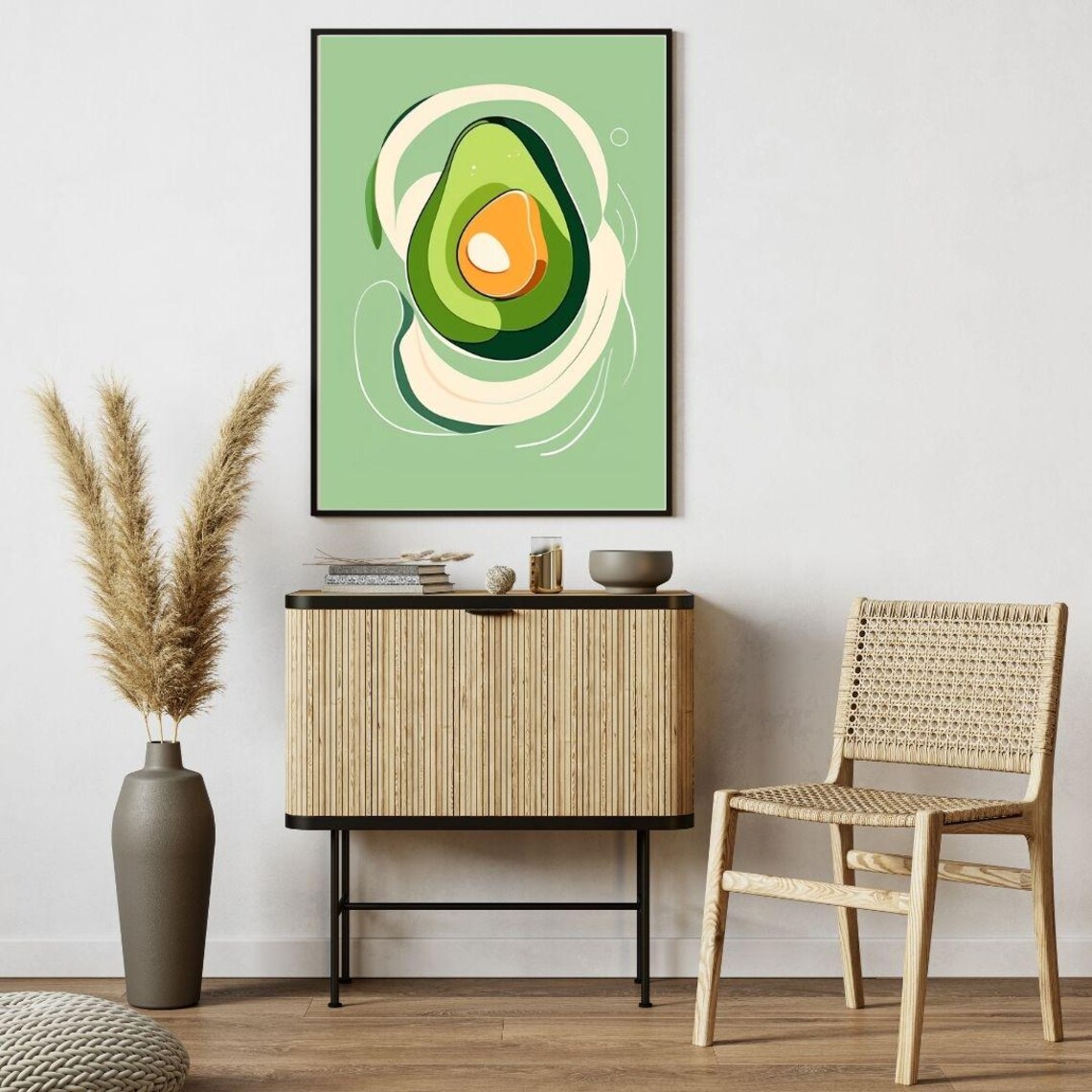 Avocado Print Fruit Market Print Art Abstract Wall Art Art Colourful Art Maximalist Minimalistic - Image 2
