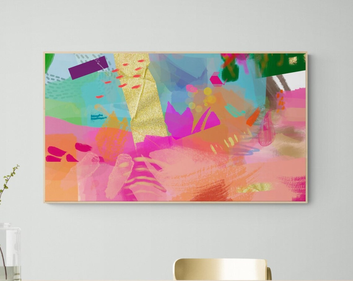 Colorful Abstract Art for Frame TV, Maximalist Print - Image 6