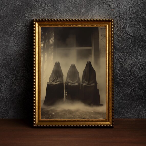 The Coven Dark Academia Printvintage Gothic Printsold Photo Style Artoccult Posternostalgic Fantasy Photography