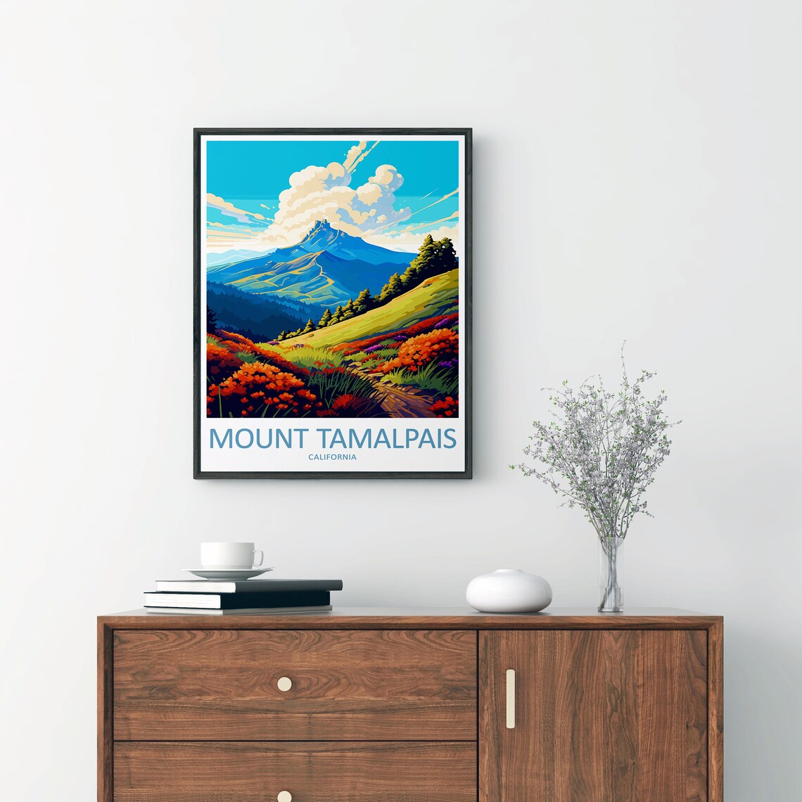 Mount Tamalpais Travel Poster, California Gift - Image 2