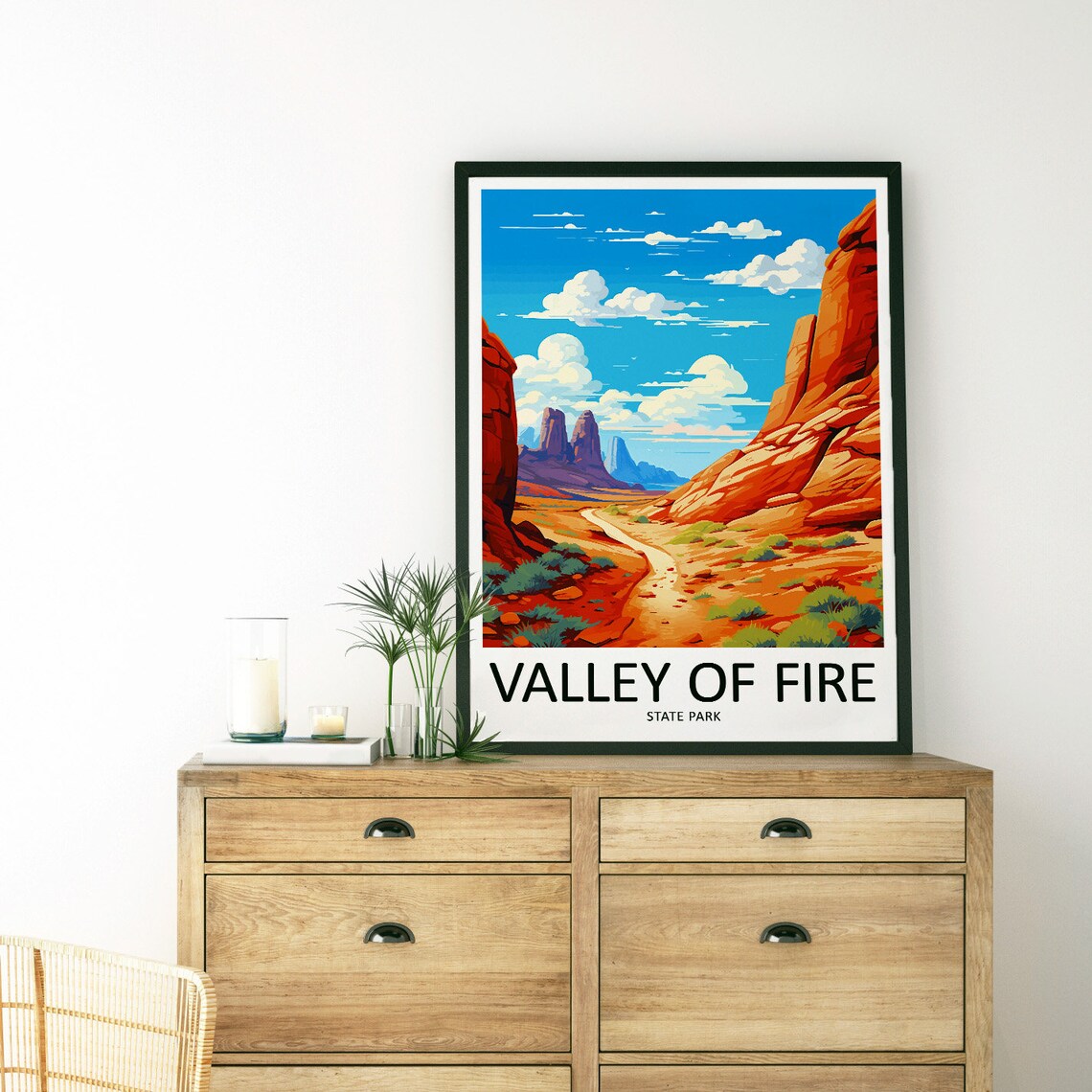 Valley Of Fire Travel Poster, State Park Gift - Image 3
