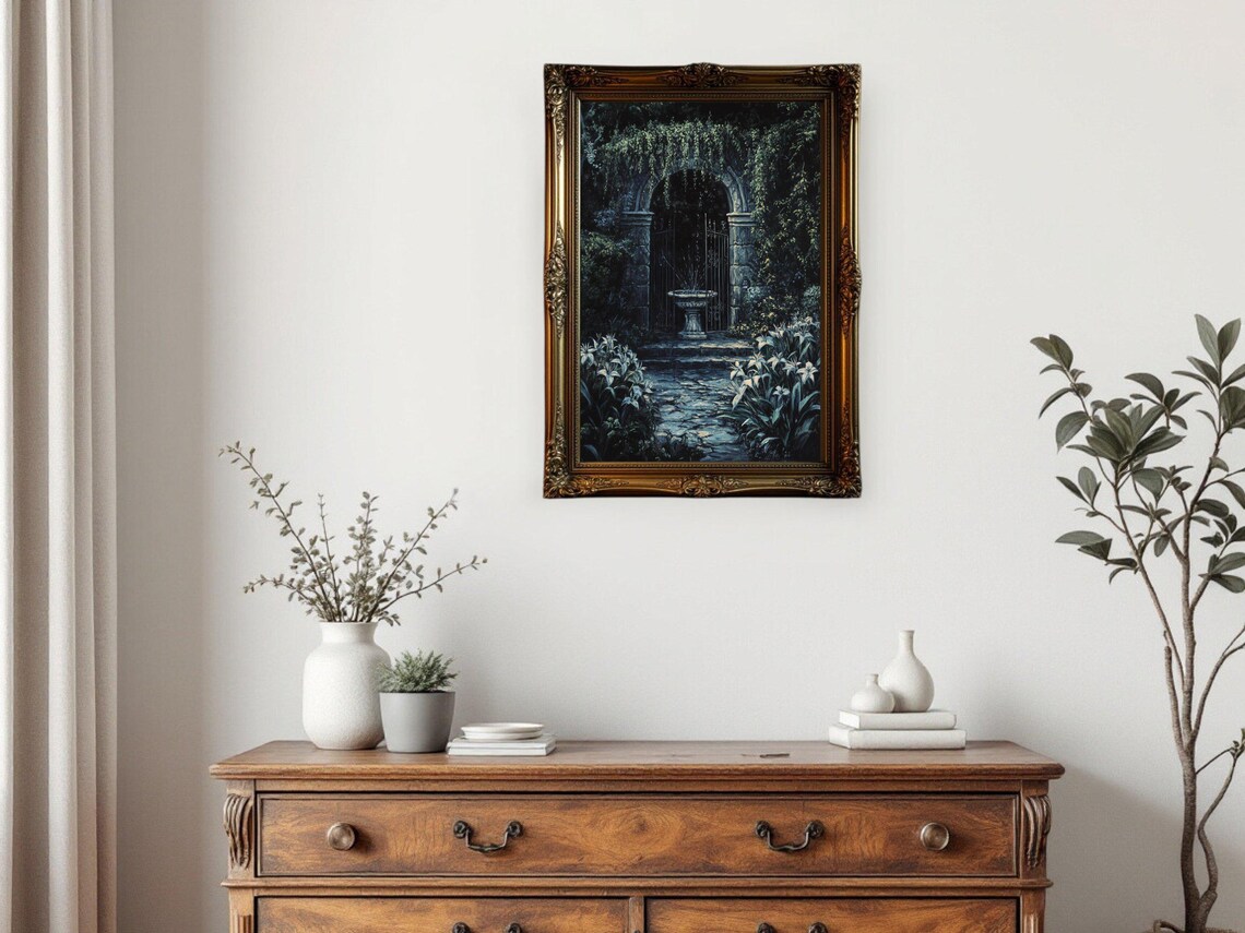 Enchanted Garden, Dark Academia Art Print - Image 3