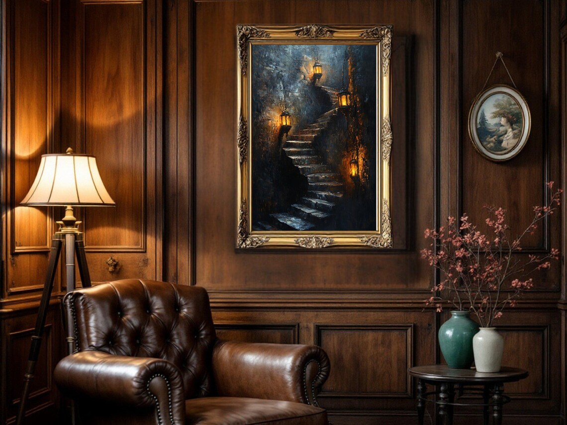 Mysterious Candlelit - Traditional Travel Poster - Image 3