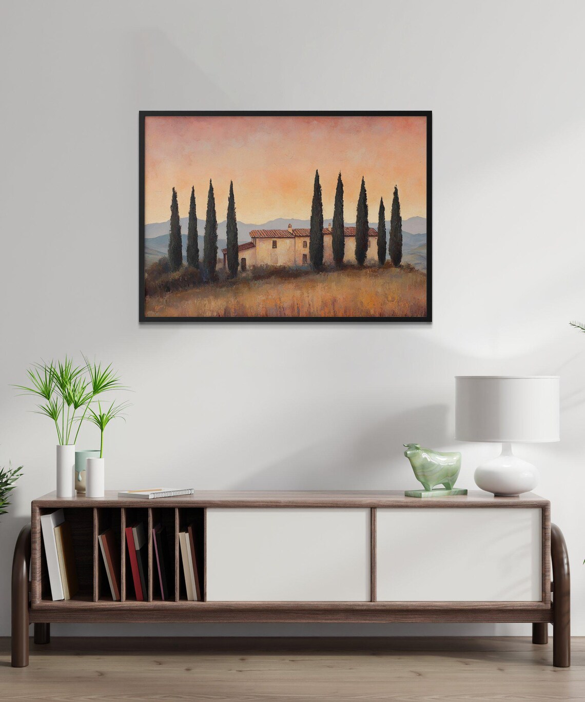 Tuscany Landscape Painting, Italian Countryside Art Print - Image 2