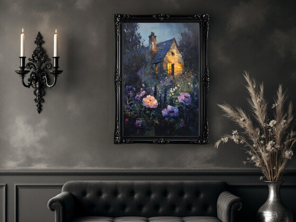 Enchanting Cottage - Minimalist Travel Poster - Image 2
