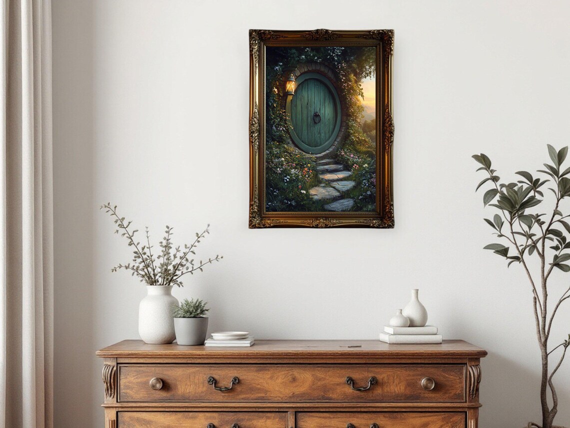 Enchanted Forest Doorway, Whimsical Garden Path - Image 3