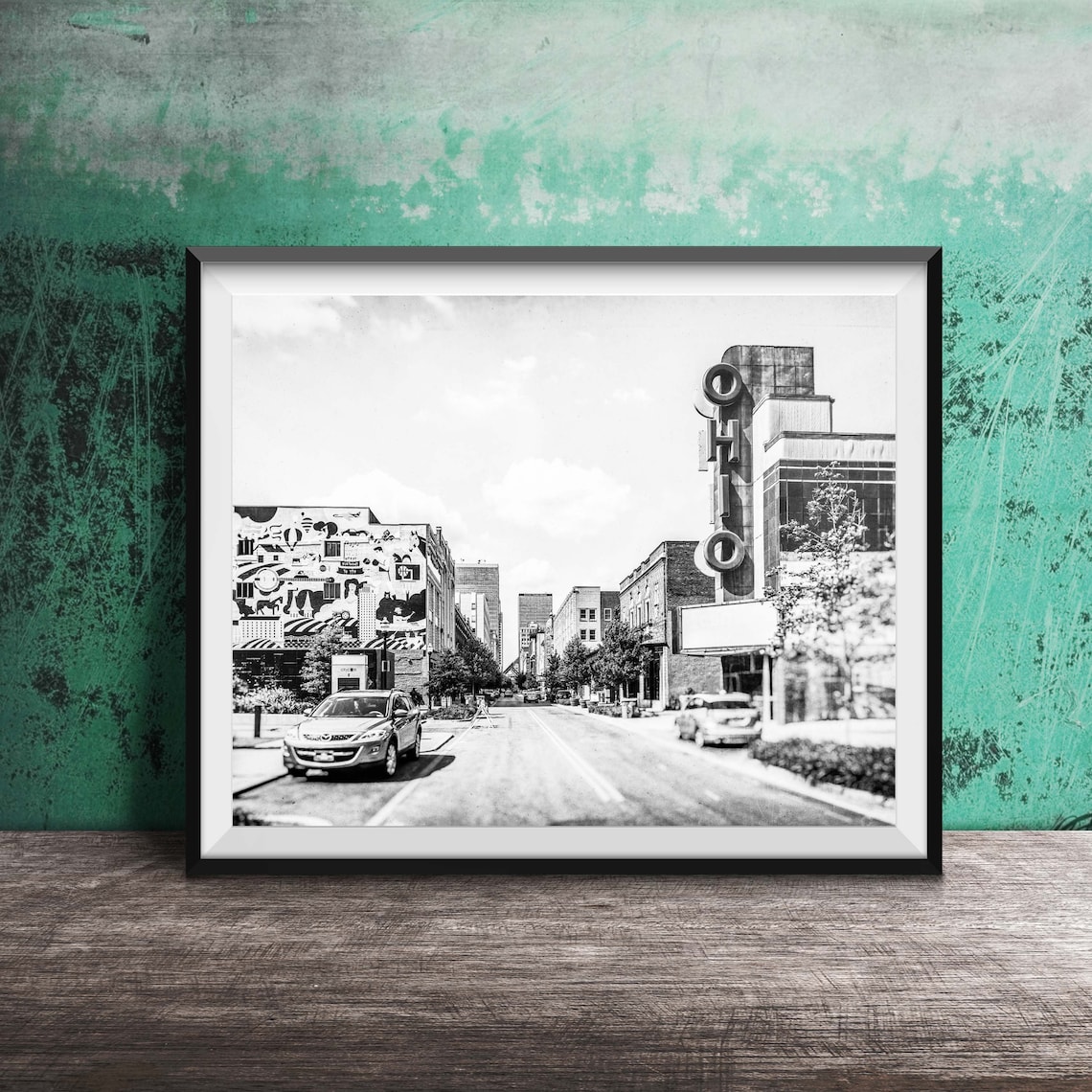 Ohio Theatre Vertical Neon Sign Louisville Street Scene Photo Poster - Image 2
