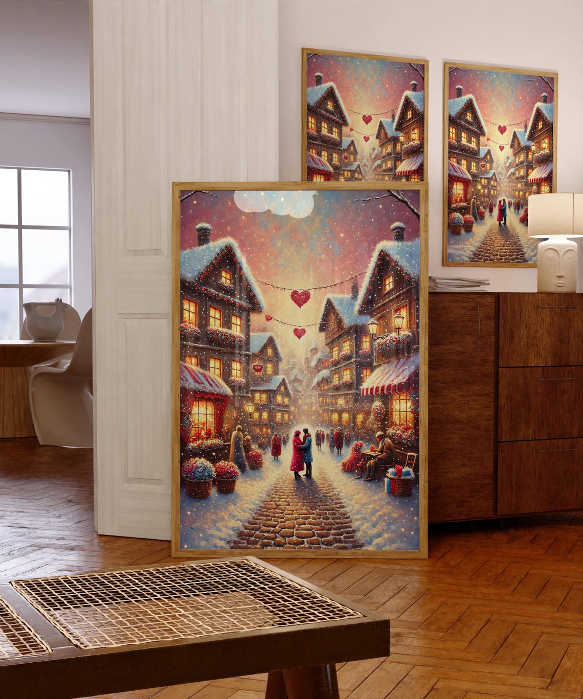 Love Print, Trendy Winter Romance Poster - Image 4