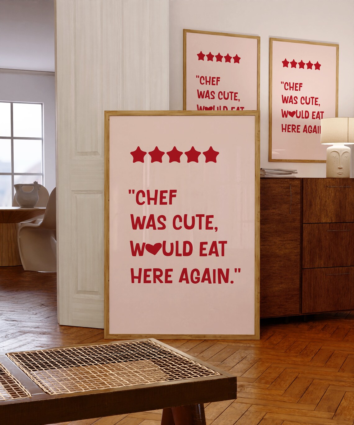 Chef Was Cute Print, Maximalist Kitchen Poster - Image 4