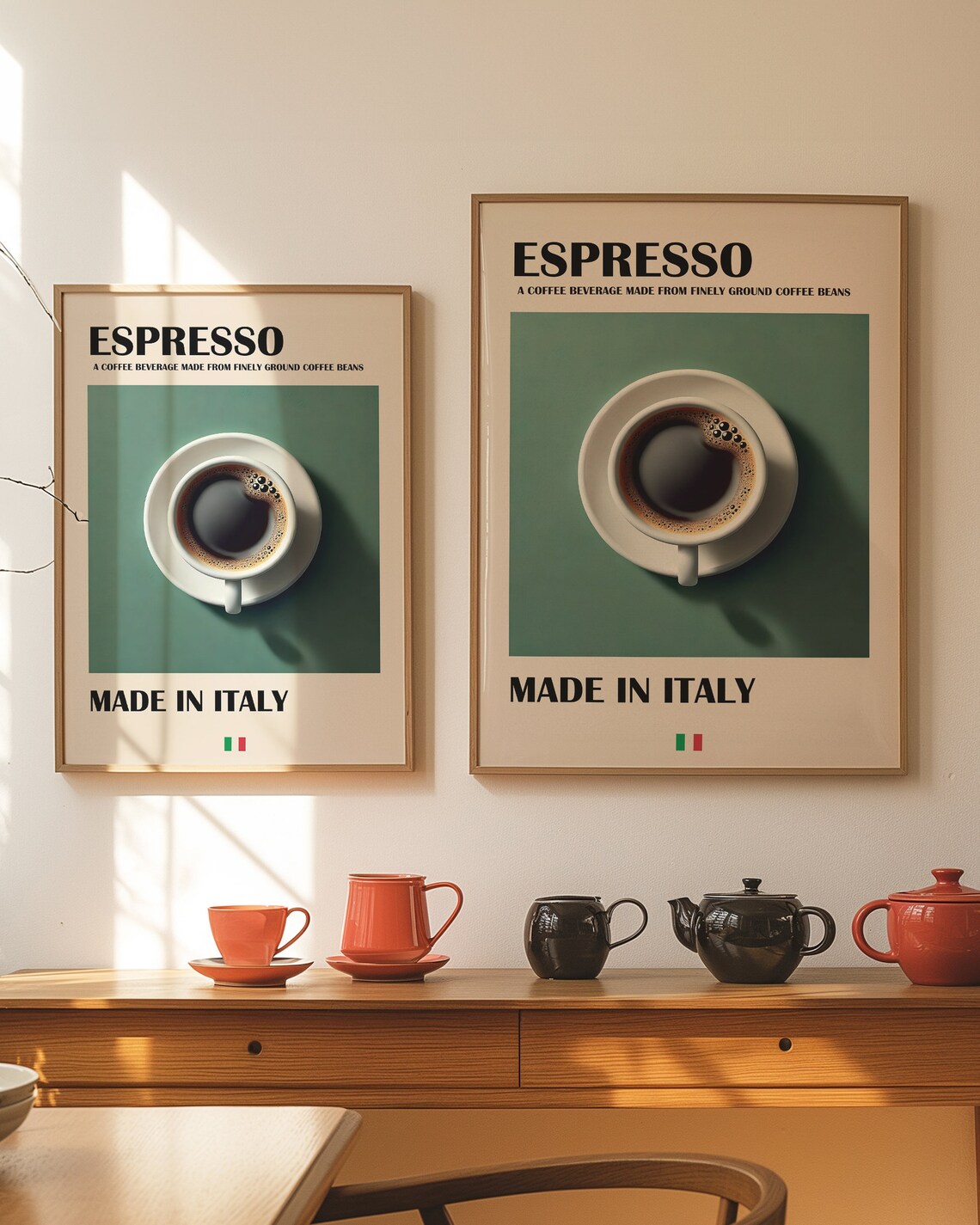 Coffee Print, Italian Espresso Trendy Wall Art - Image 3