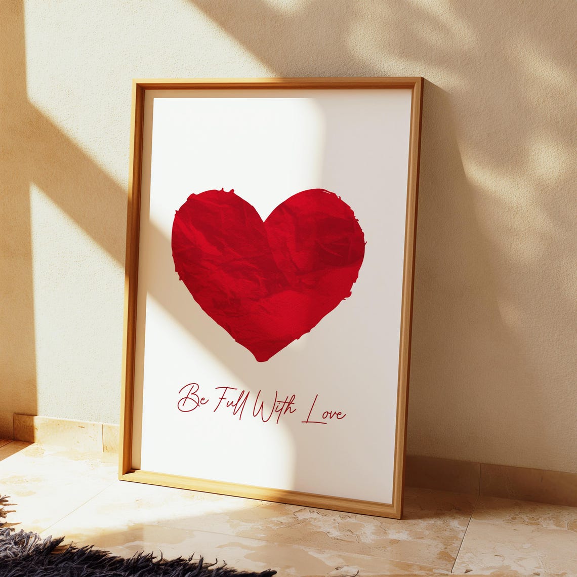 Full Of Love Heart Print, Trendy Retro Art - Image 3