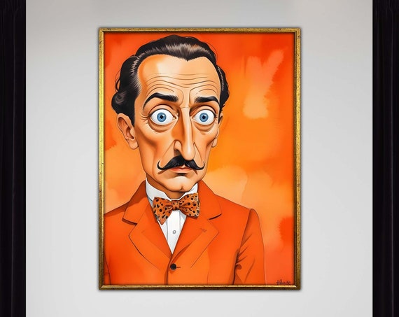 Surreal Salvador Dali Art Inspired Wall Print Modern Surrealism Canvas Artistic Home Decor Ready To Hang