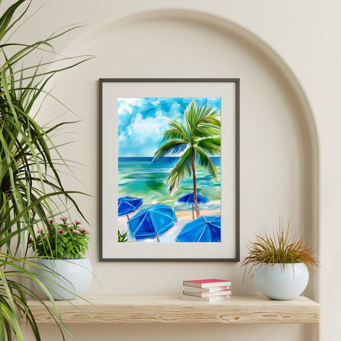 Destin Watercolor Travel Poster, Florida Panhandle - Image 2
