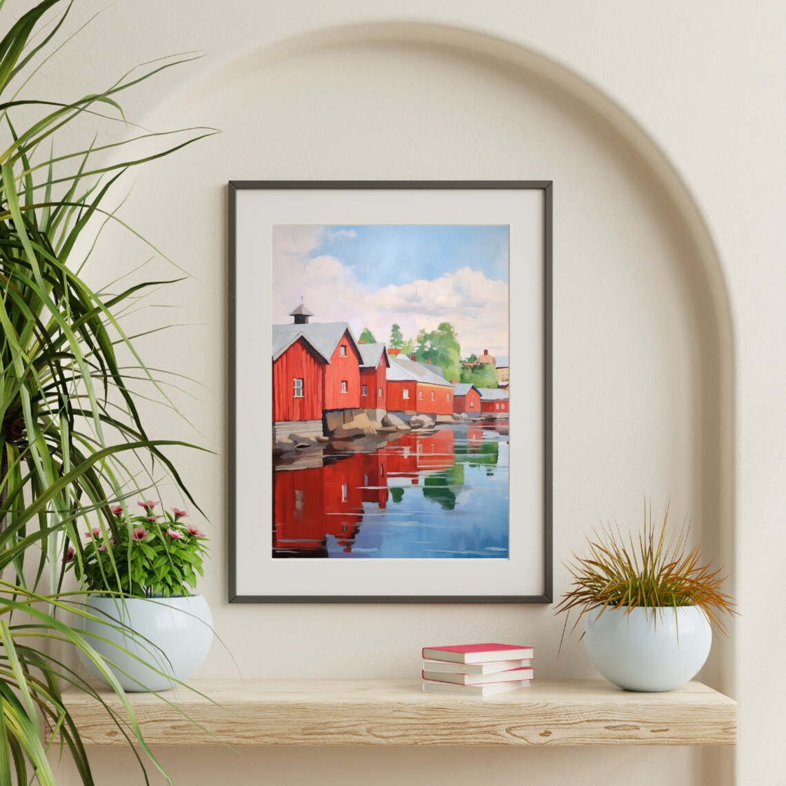 Porvoo Watercolor Cityscape Art Print, Finland - Image 3