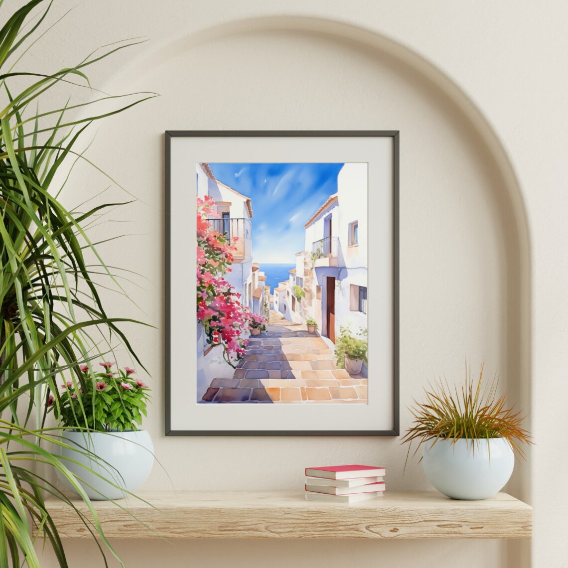 Altea Watercolor Print, Spanish Travel Poster - Image 3