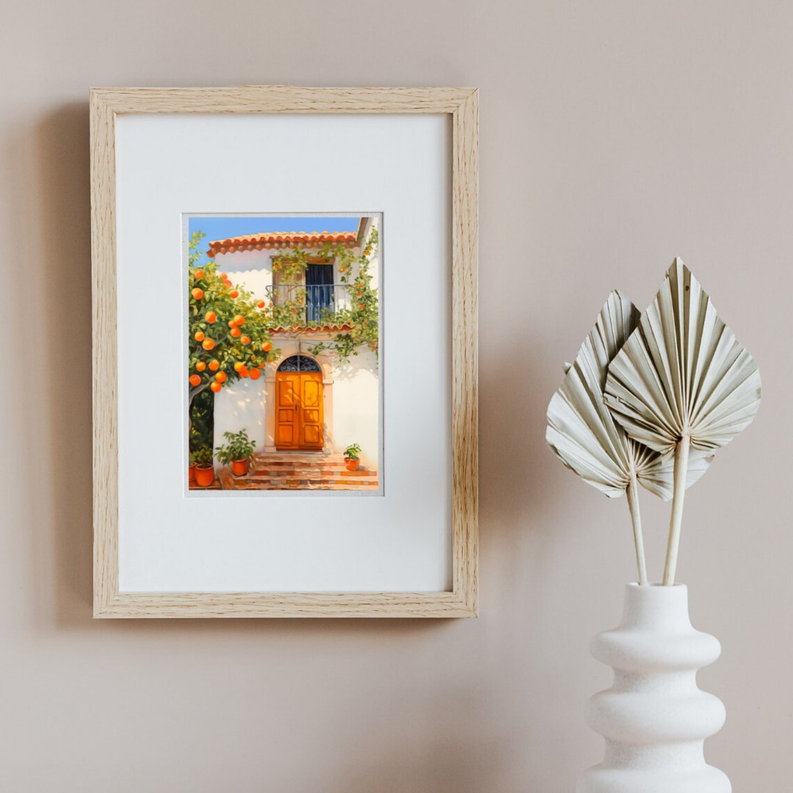 Andalusia Orange Tree Watercolor Travel Poster - Image 2