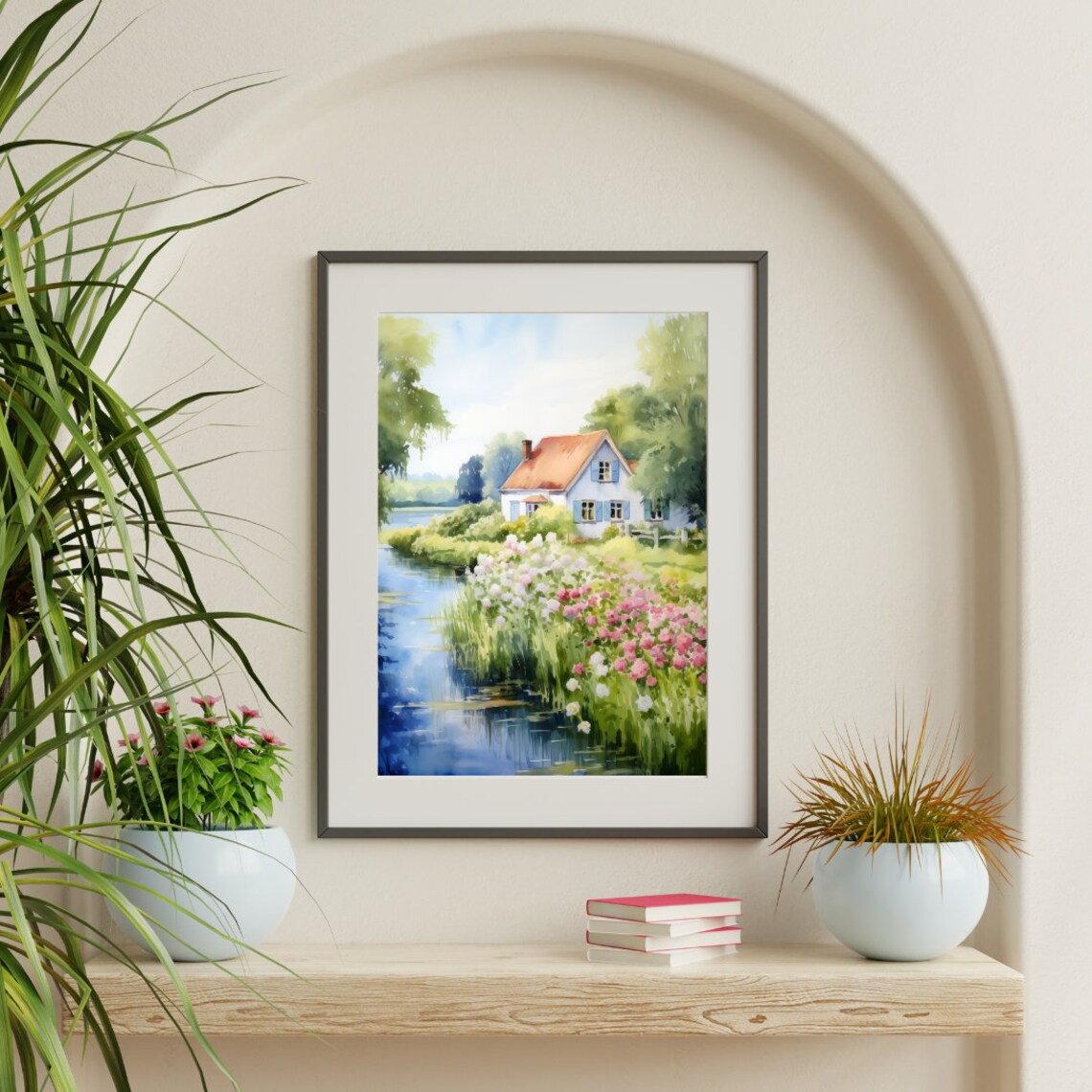 Giethoorn Watercolor Travel Poster, Netherlands - Image 3