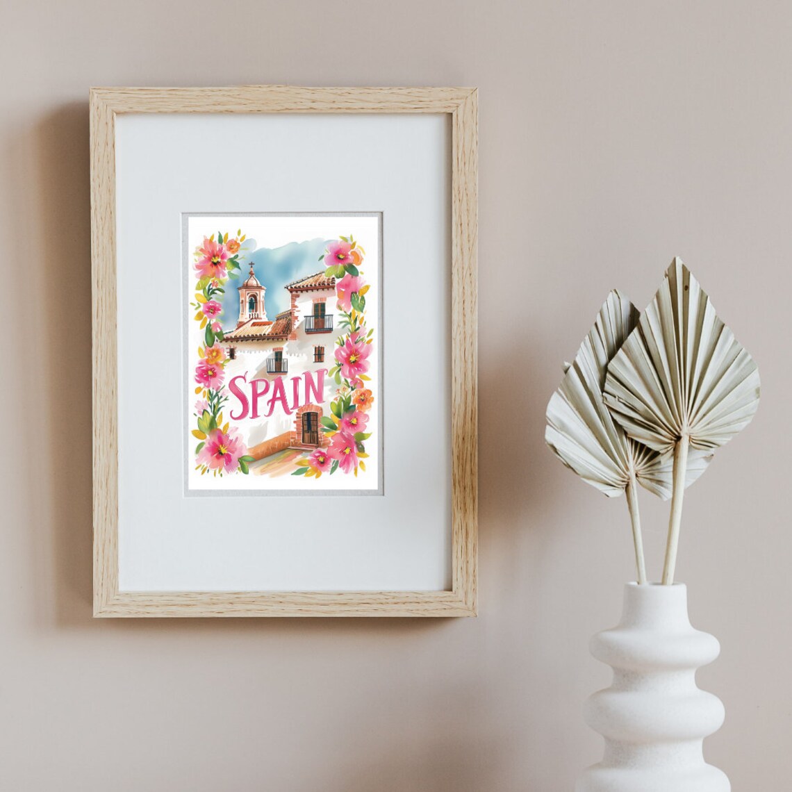 Spain Watercolor Travel Poster, Iberian Decor - Image 2