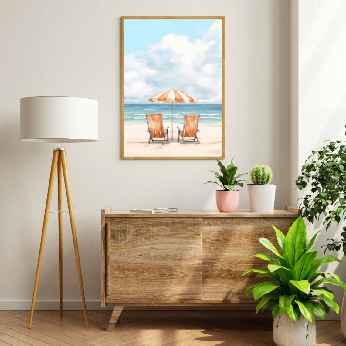 Pensacola Watercolor Travel Poster, Florida Seaside - Image 2