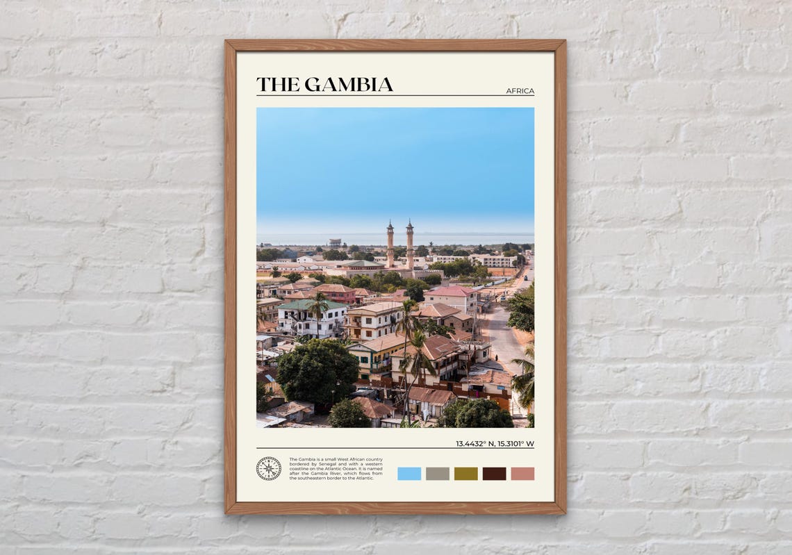 Real Photo The Gambia Print The Gambia Wall Art The Gambia Poster The Gambia Photo The Gambia Poster Print The Gambia Decor Africa
