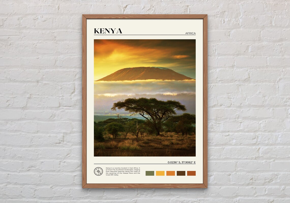 Kenya Photo Print, African Wall Art