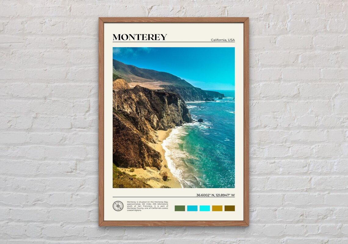 Monterey Photo California Travel Poster