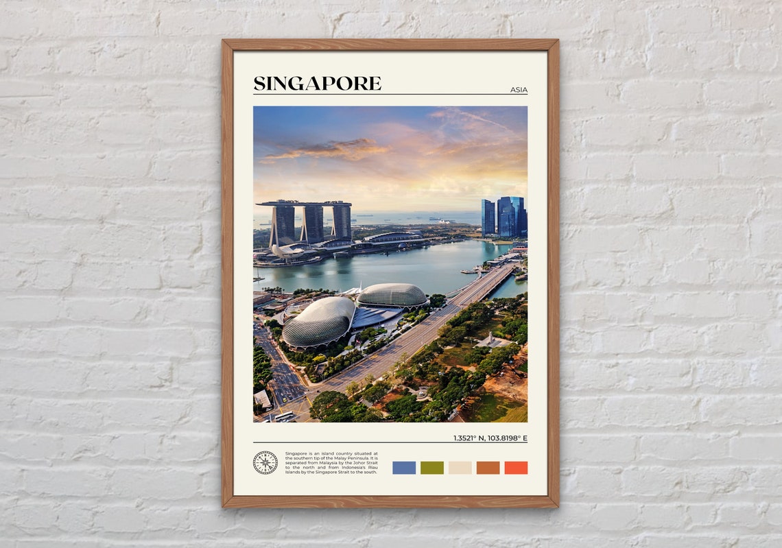 Real Photo Singapore Print Singapore Wall Art Singapore Poster Singapore Photo Singapore Poster Print Singapore Wall Decor