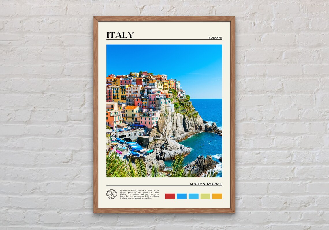Italy Travel Photo Art Print, Europe Wall Decor