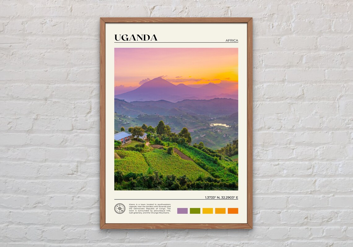 Uganda Photo Print, Kampala Africa Wall Art