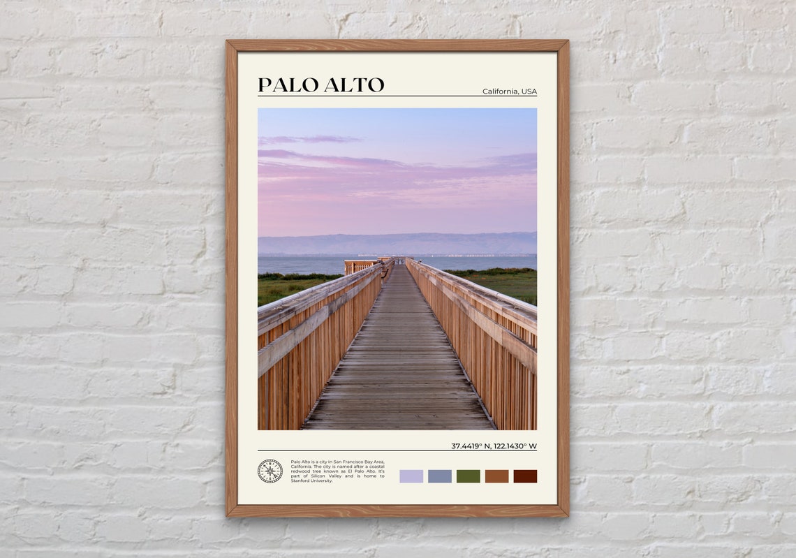 Real Photo Palo Alto Print Palo Alto Art Palo Alto Poster Palo Alto Photo Palo Alto Poster Print Palo Alto Decor California