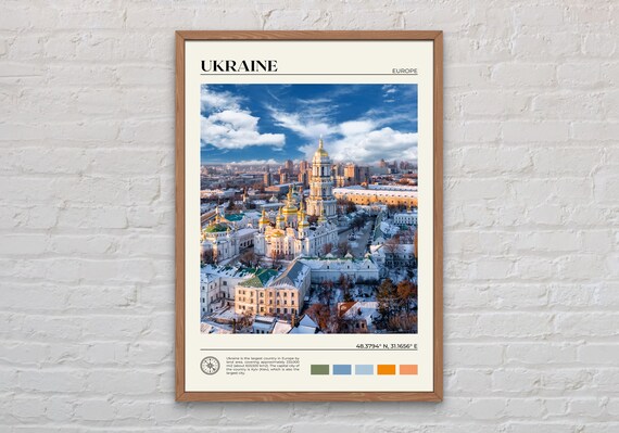 Ukraine Travel Photo Poster, Kyiv Lviv Wall Art