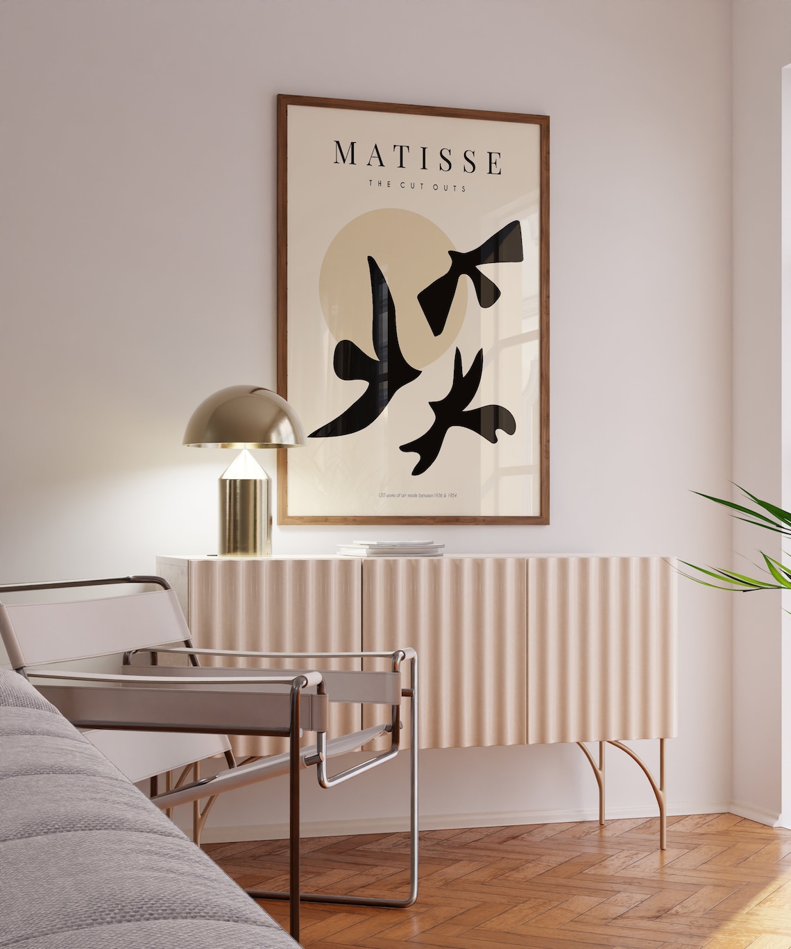 Matisse Birds Neutral Mid-Century Art Print - Image 2