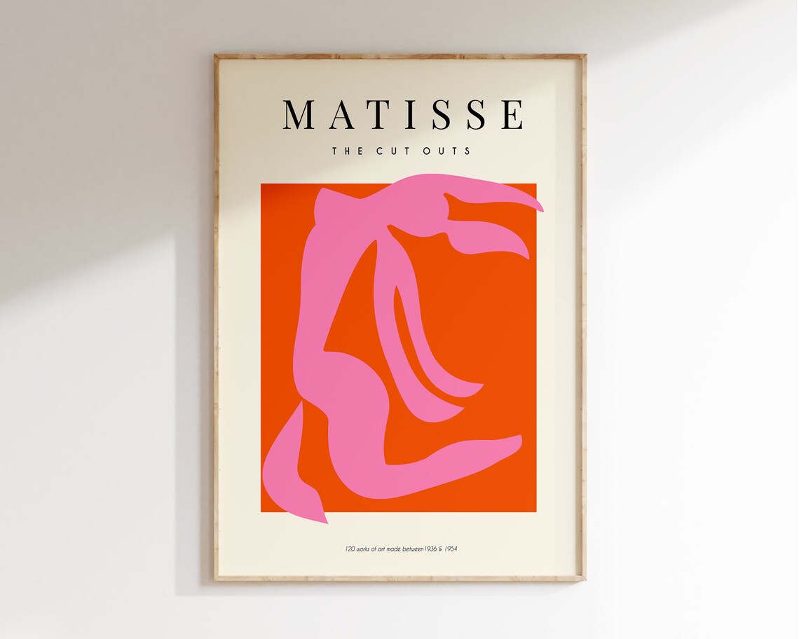 Pink Matisse Abstract Dancer Poster Print