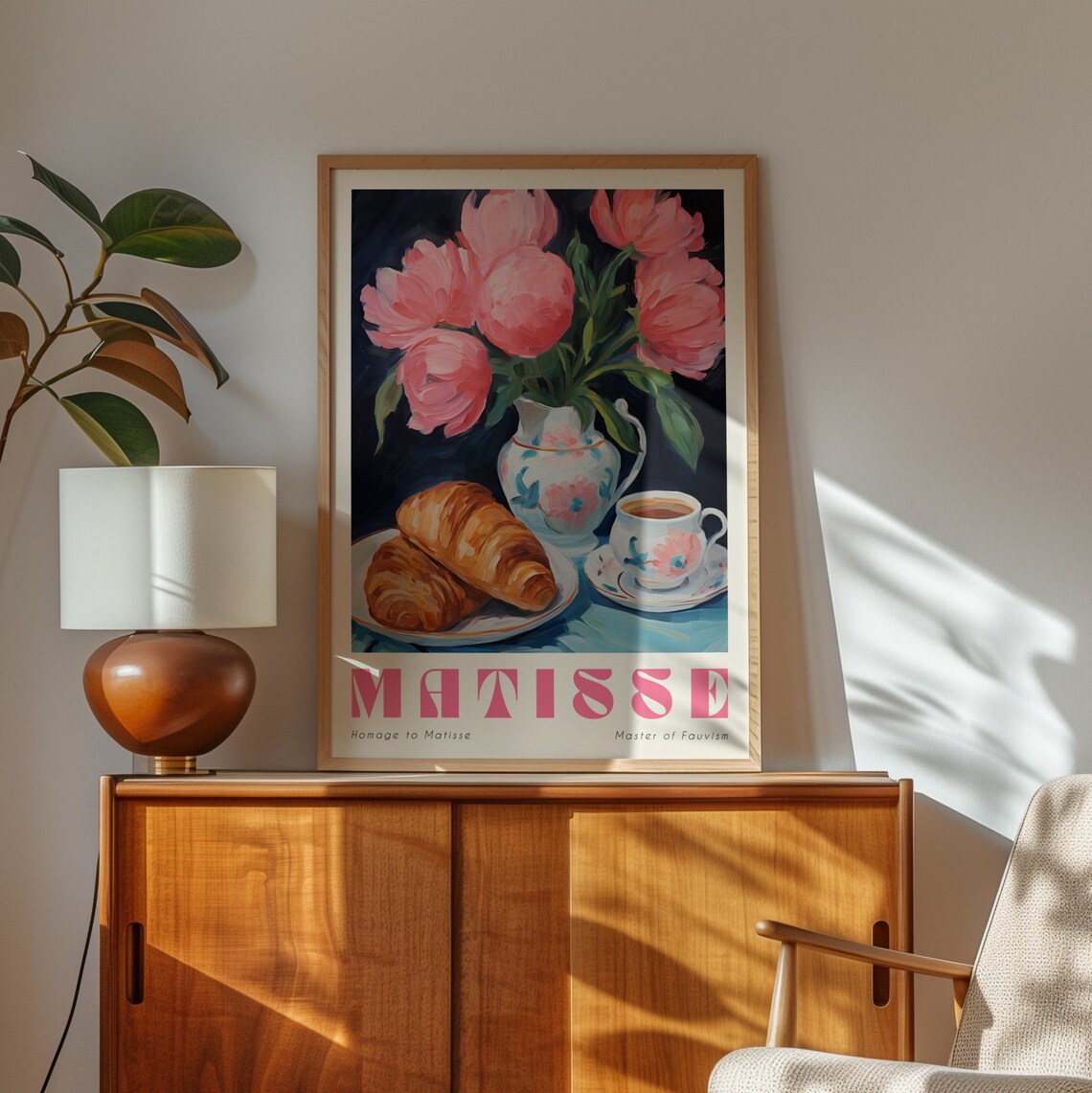 Matisse Peonies Painting Print Matisse Botanical Poster Matisse Kitchen Wall Art Colourful Kitchen Prints Hm005 - Image 3