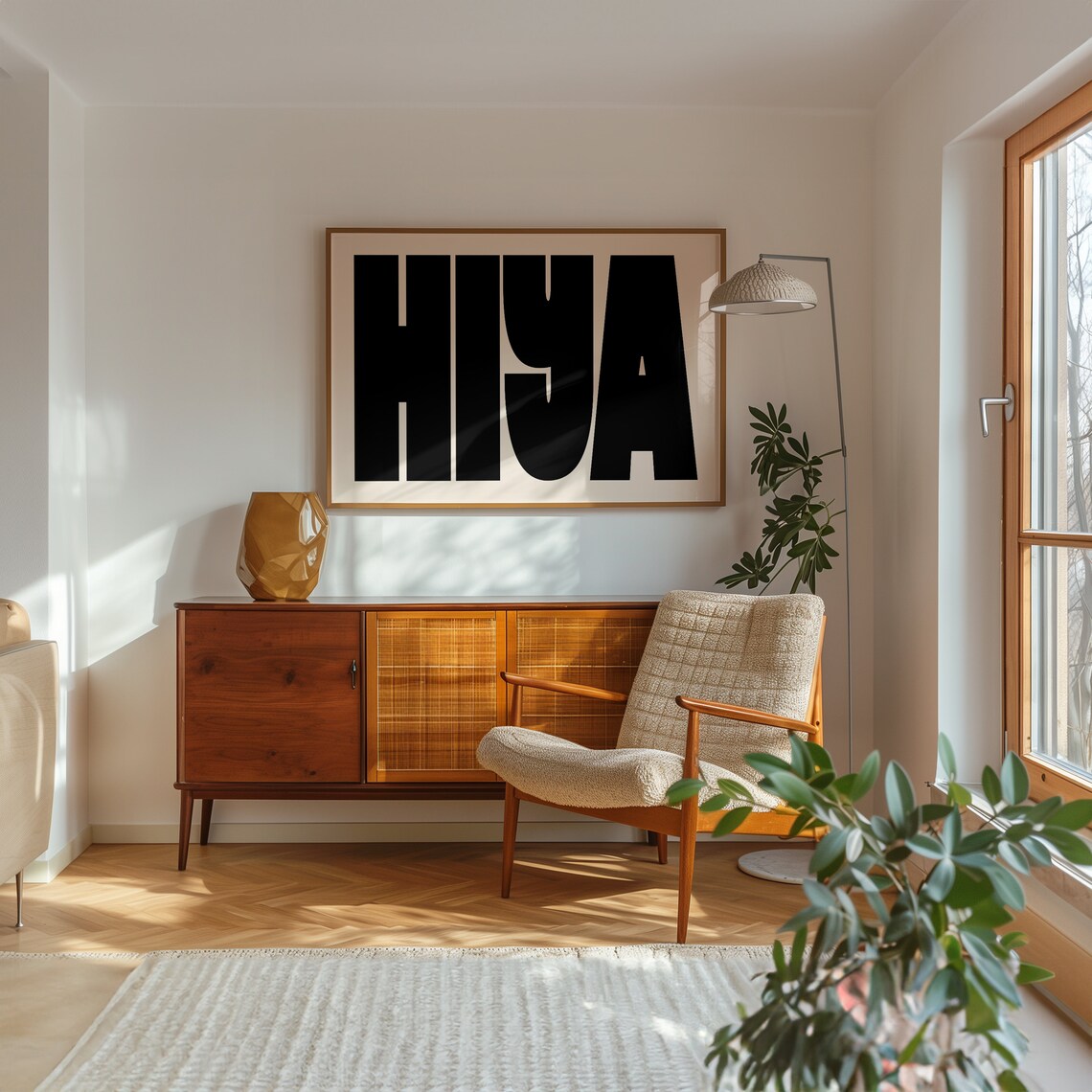 Hiya Northern Slang Typography Art Print, Manchester - Image 3
