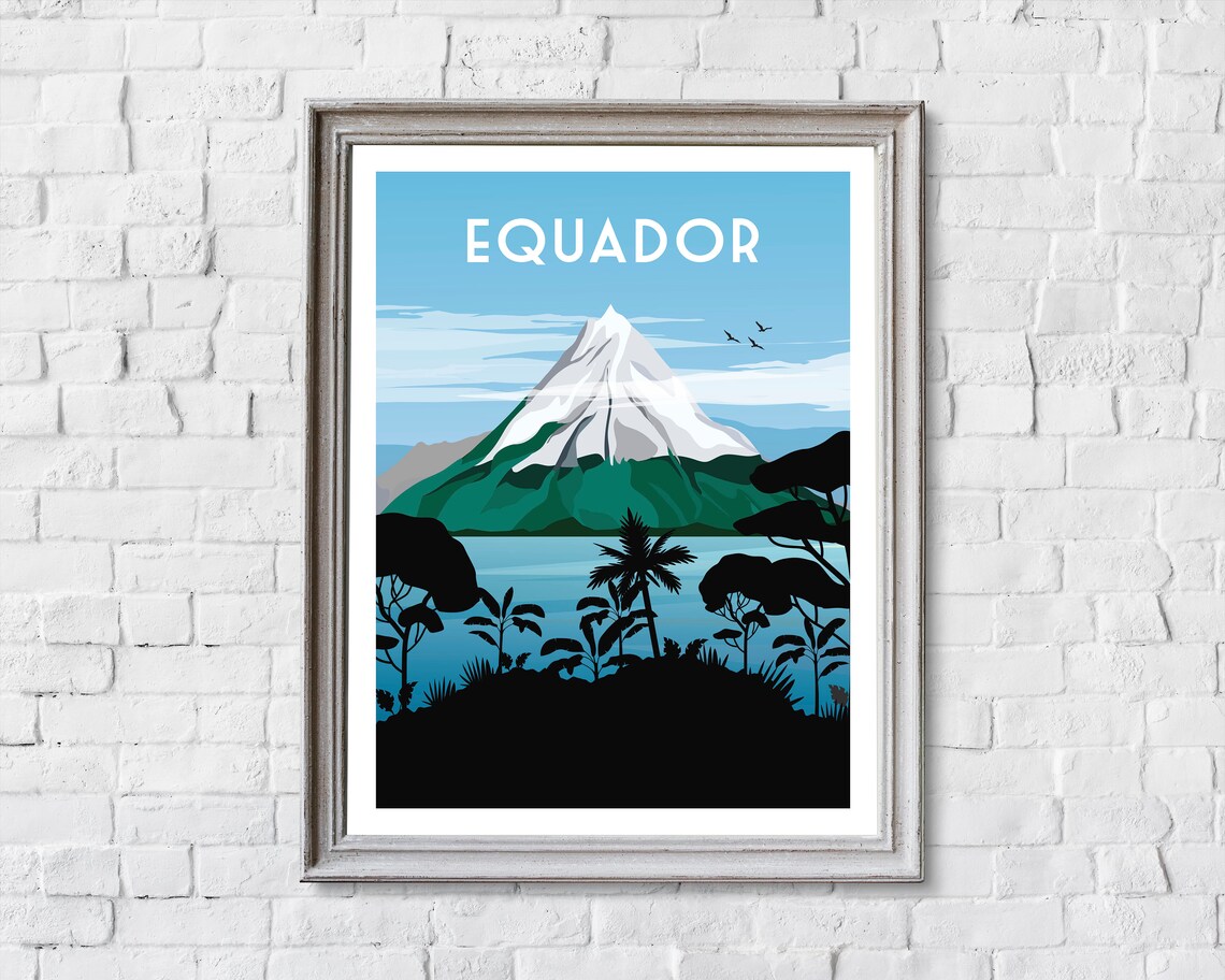 Ecuador Vintage Travel Poster, Retro Destination - Image 2