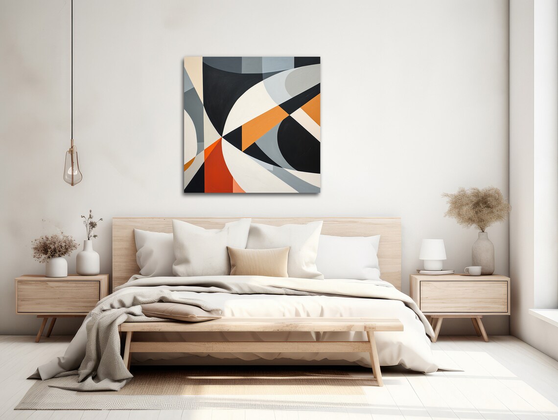 Boomerang 1 Geometric Abstract Art Print - Image 2
