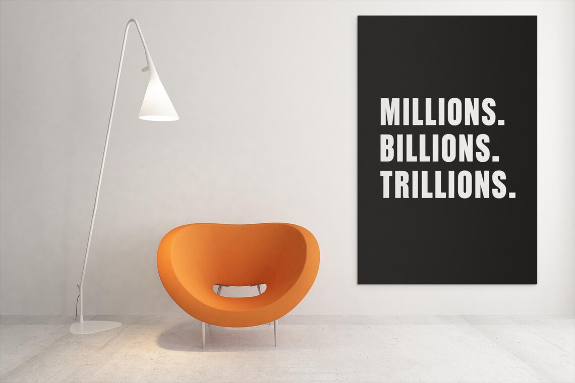 Millionaire Mindset Motivational Poster, Minimalist Quote - Image 3