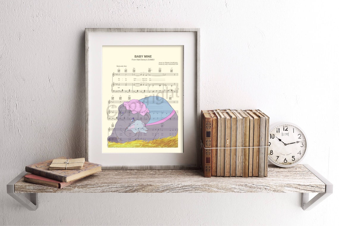 Dumbo And Mother Baby Mine, Art Print