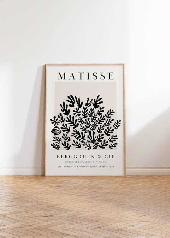 Henri Matisse Leaf Cut Out 1953 Paris Exhibition Gallery Poster