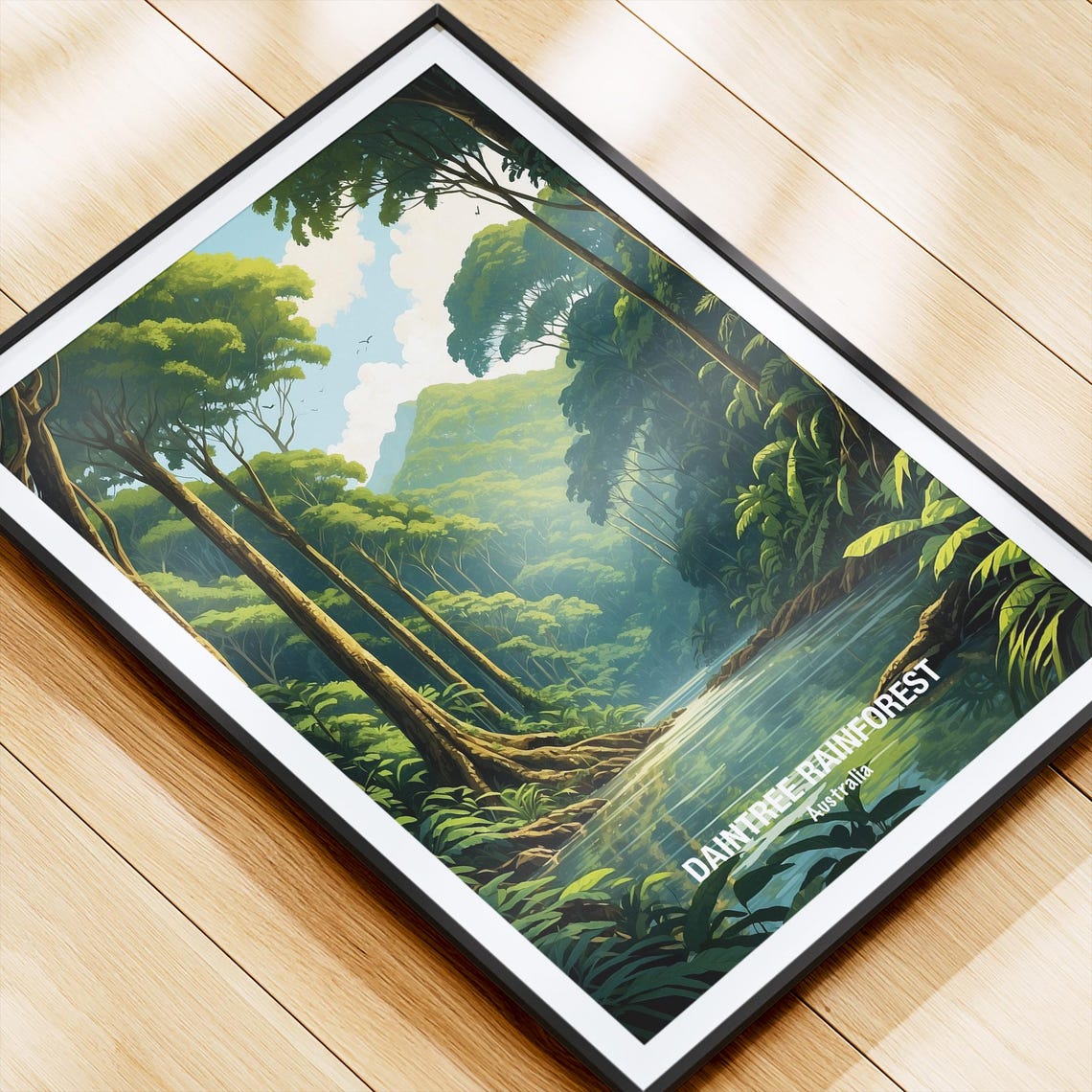 Daintree Rainforest Australia Green River Canopy Nature Poster - Image 4