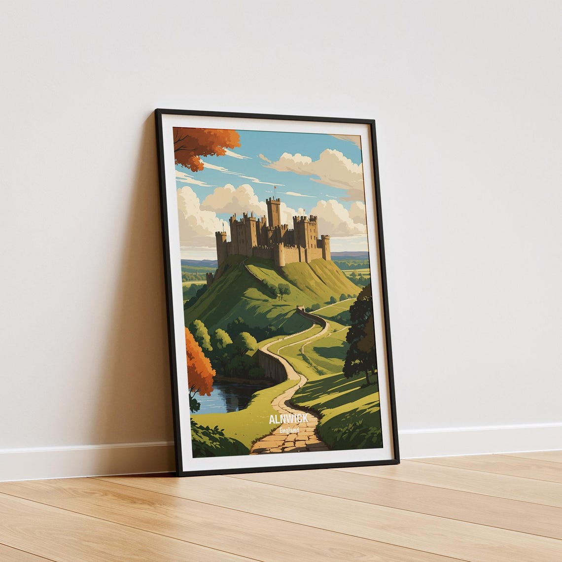 Alnwick Castle England Historic Hilltop Castle Countryside Poster - Image 5