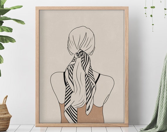 Line Art Woman Print Female Poster Minimal Woman Line Minimalist Print Modern Print Simple Line Woman Line Drawing Abstract Line Art
