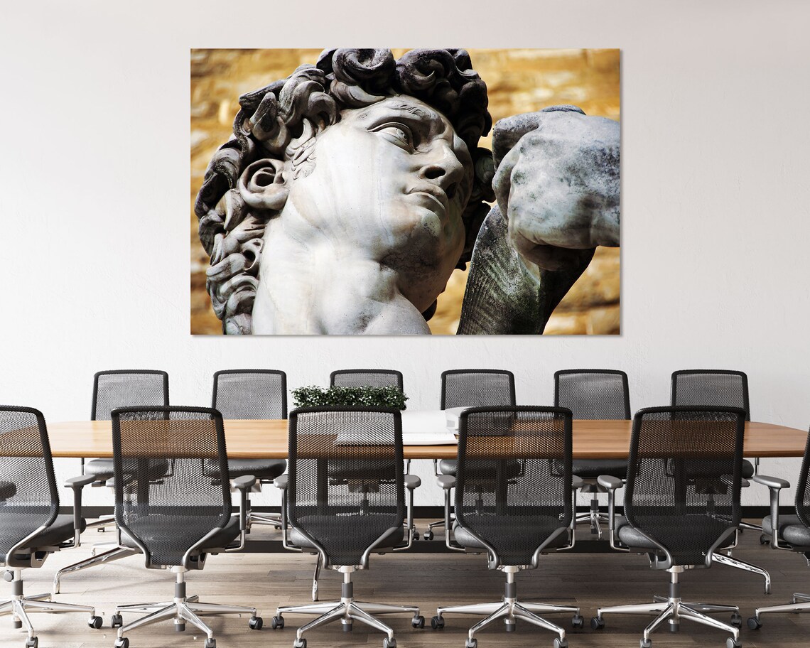 Michelangelo Statue Of David Sculpture Close Up Italy Art Poster