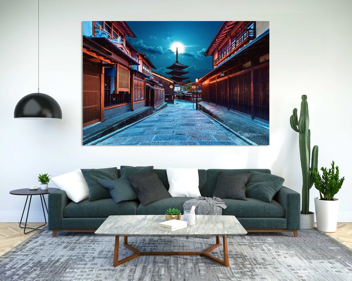 Yasaka Pagoda And Sannen Zaka Street In Kyoto Printing Art On Japan Wall Art Decoration Kyoto City Home Decor Japan Print Art - Image 2