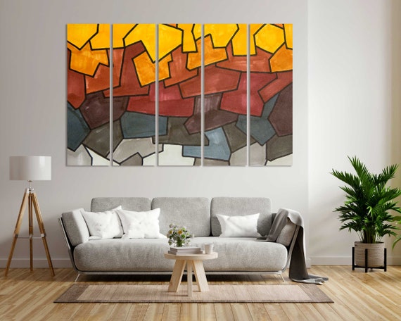 Gray Yellow Marker Artwork Abstract Print On Watercolor Painting Abstract On Fashion Abstract Decoration Abstract Gift
