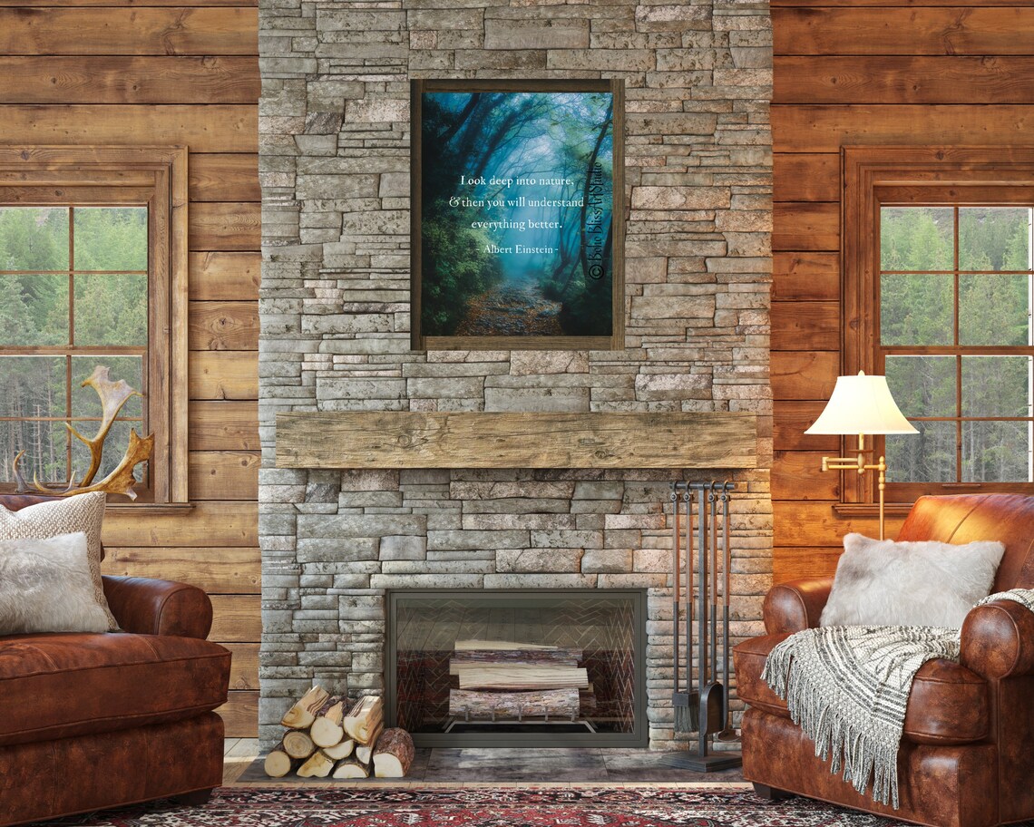 Albert Einstein Quote, Environmental Wall Art Print - Image 2