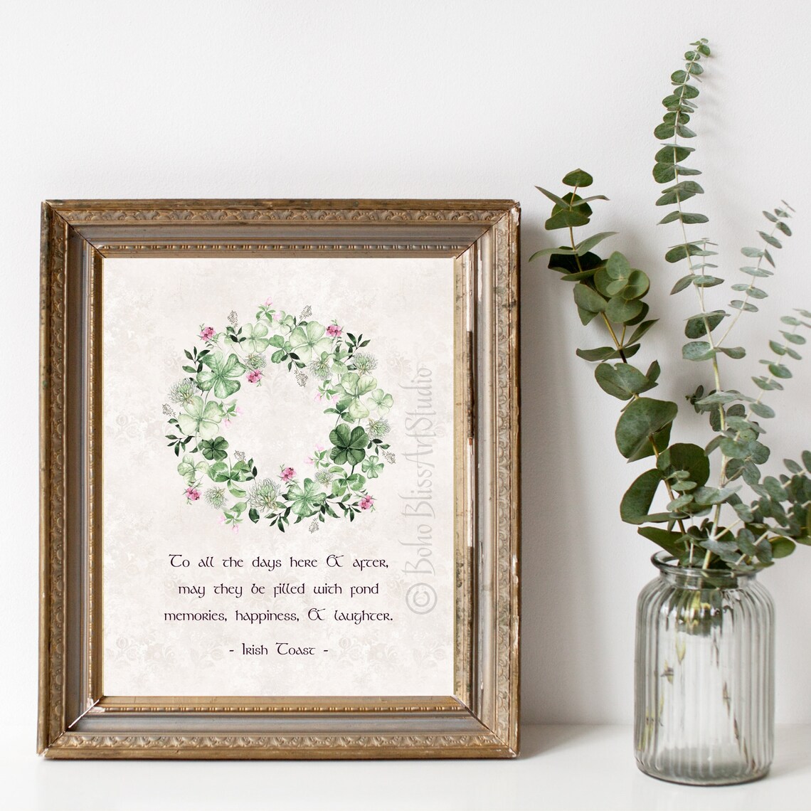 Irish Blessing Wedding Toast Art Print, Ireland Decor - Image 2